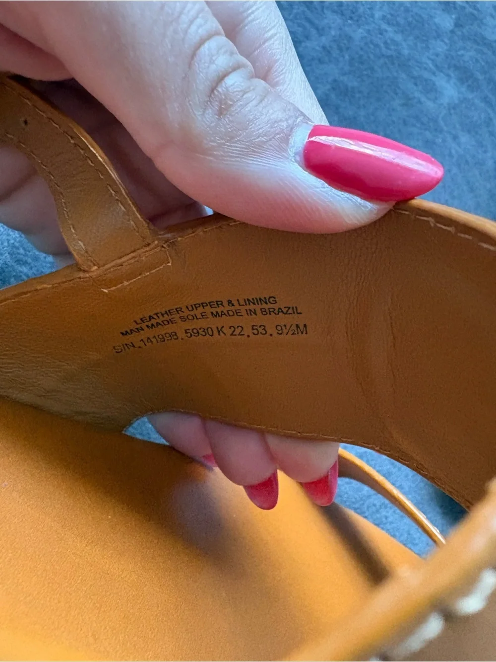 Tory Burch Everly Double Strap Flat Sandals 9.5